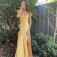 Popular Satin Spaghetti Straps Long Evening Prom Dresses        cg25062