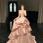 A Line Pink Long Prom Party Dresses Formal Evening Dress   cg25889