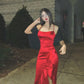 Red Formal Dress Long Party Dress Evening Dress Prom Dresses     cg25738