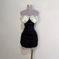 Black Short Simple Party Dress Homecoming Dress     cg25655