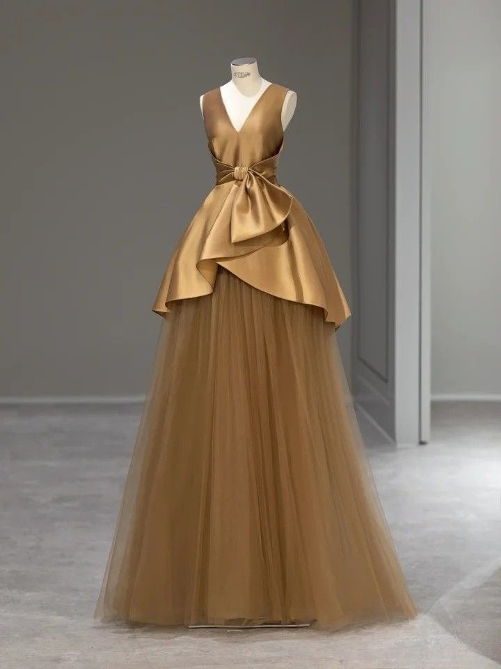 A Line V Neck Formal Dress Long Party Dress Evening Dress Prom Dresses     cg25740