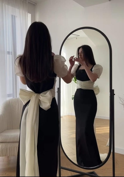 New Long Mermaid Short Sleeves Long Prom Party Dress    cg25619