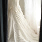 White Lace Wedding Dress Sleeveless Long Wedding Dress   cg25928