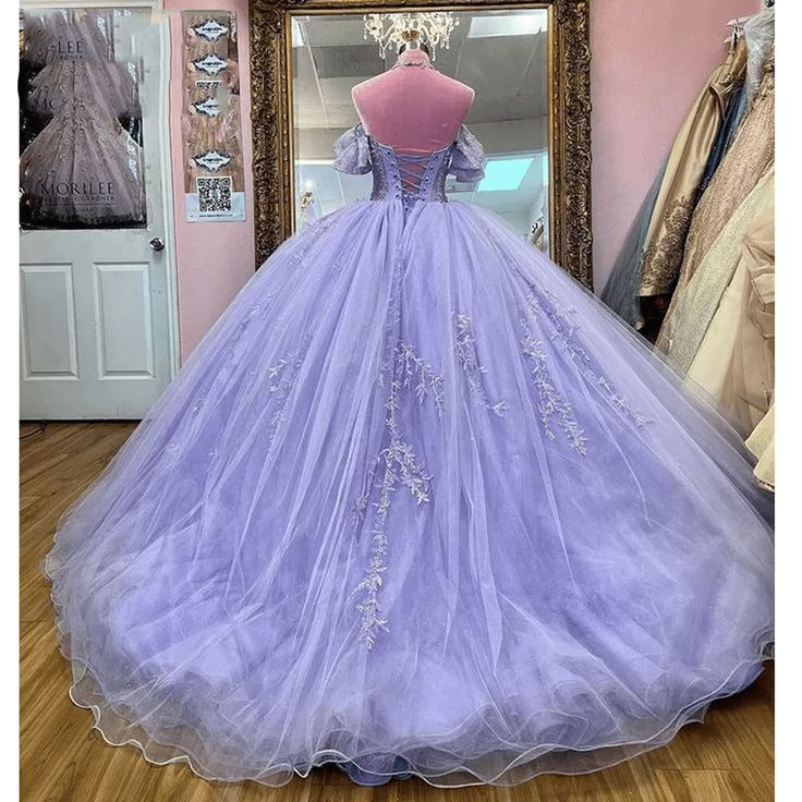Off The Shoulder Ball Gown Lace Quinceanera Evening Formal Dresses     cg25682