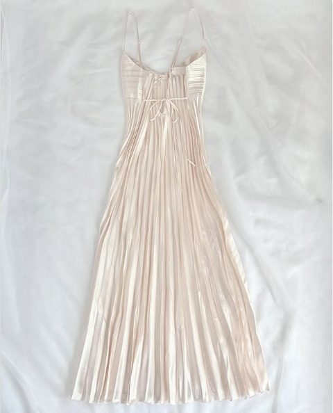 Light champagne prom long dress, vintage formal dress      cg25443