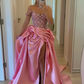 Pink Elegant Evening Dresses, Sleeveless Party Prom Dress, Formal Dress    cg25468