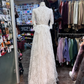 Modest Lace Wedding Dress A Line White Wedding Gowns cg26348