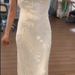 Vintage Ivory Prom Party Dress Evening Dress Birthday Outfit cg26361