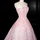 Pink 19th Birthday Outfit A Line Prom Party Dress Evening Dress cg26343