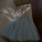 Blue Prom Party Dresses Unique Long Evening Dress Vintage Princess Dress   cg26006