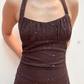 Sparkly Brown Long Prom Dress,Long Formal Dress Evening Dress    cg25445