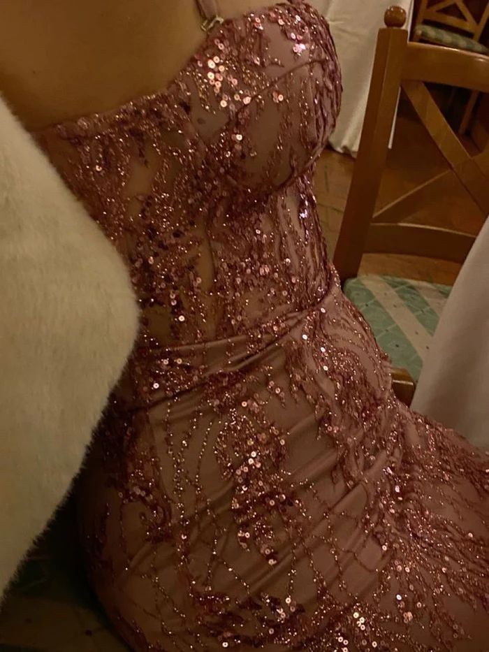 Pink Sequin Short Evening Dress Homecoming Dress Short Party Dress cg26115