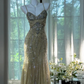 Straps Mermaid Tulle Beading Long Stunning Prom Dresses Elegant Formal Dresses cg26122