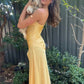 Popular Satin Spaghetti Straps Long Evening Prom Dresses        cg25062