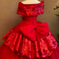 Off The Shoulder Red Ball Gown Sweet 16 Birthday Dress Quinceanera Dresses cg26334