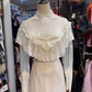 Modest Lace Wedding Dress Chiffon Long Sleeved Wedding Gown cg26350