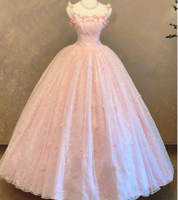 Pink Vintage Prom Party Dress Cute A Line  Evening Dress cg26281