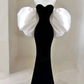 Sheath Off The Shoulder Black Velvet Evening Dress Prom Dresses Birthday Outfits  cg26197