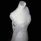 Tassel Mermaid White Wedding Dress Evening Dress 22nd Birthday Outfit cg26347