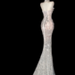 Pink Mermaid Sequins Prom Party Dress Shiny Sexy Birthday Dress Evening Dress cg26375