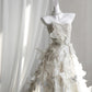 Dreamy Strapless Long Sweet 16 Dress Appliques Sequins A-Line Party Dress CY0005