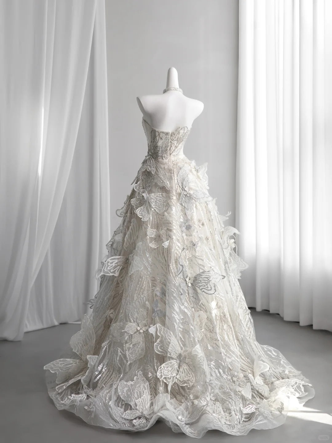 Dreamy Strapless Long Sweet 16 Dress Appliques Sequins A-Line Party Dress CY0005
