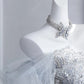 Gittering Light Blue Mini Dress Strapless Party Dress Sequins A-Line Homecoming Dress CY0006