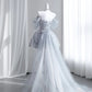Gittering Light Blue Mini Dress Strapless Party Dress Sequins A-Line Homecoming Dress CY0006