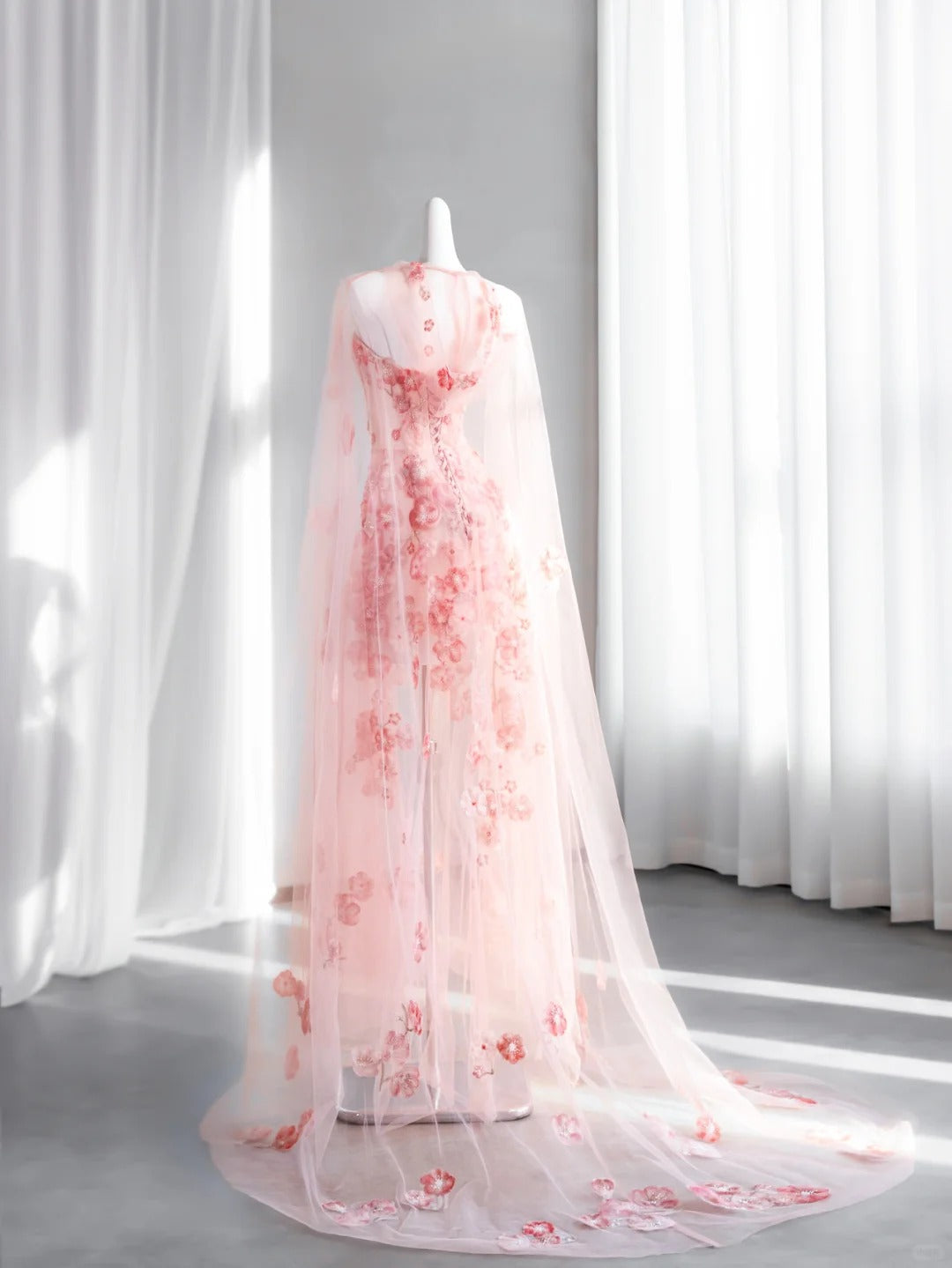Sweet Pink Appliques Prom Dress Strapless Sequins A-Line Evening Dress CY0007