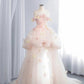 Cute Off-the-Shoulder Pink Sweet 16 Dress Appliques Sequins A-Line Party Dress CY0014