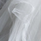 Alluring White Tulle Wedding Dress Strapless Mermaid Bridal Gowns CY0017