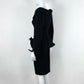 Trendy Cutout Sheath Black Homecoming Dress V Neck Long Sleeve Short Dress CY0037