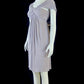 Flowy Light Purple Homecoming Dress Draped Sheath Short Dress CY0045