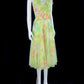 Fascinating Ruffled V Neck Floral Prom Dress With Belt Pleated A-Line Evening Dress CY0048