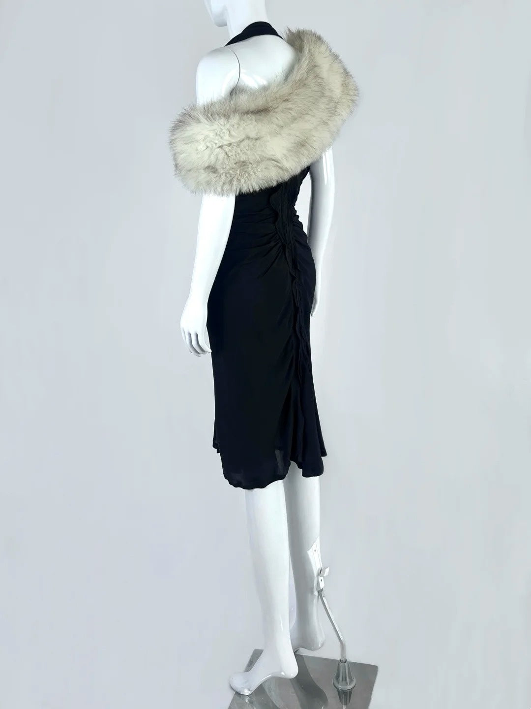 Timeless Halter Neck Black Homecoming Dress Gathered Sheath Short Dress CY0052