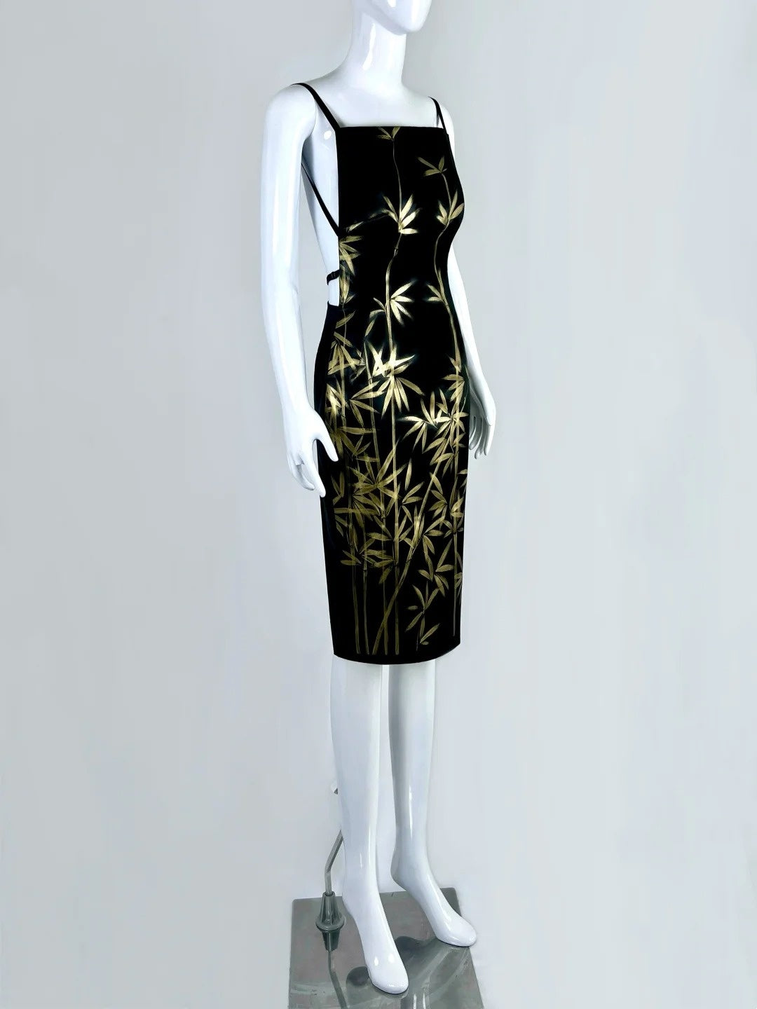 Dreamy Spaghetti Straps Black Homecoming Dress Backless Sheath Short Dress CY0053