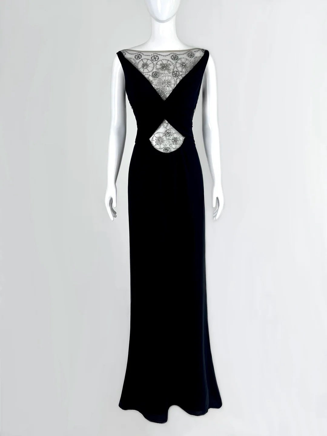 Gittering Sequins Mesh Black Prom Dress Long Mermaid Evening Dress CY0054