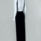 Elegant Jewel Neck Sheath Prom Dress Black Sequins Backless Evening Dress CY0057