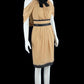 Soft Halter Neck Beige Homecoming Dress Floral Feather Sheath Short Dress CY0066