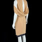 Soft Halter Neck Beige Homecoming Dress Floral Feather Sheath Short Dress CY0066