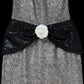 Classical Halter Neck Black Homecoming Dress Sequins 3D Floral Sheath Short Dress CY0072