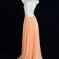 Ornate Sweetheart Neck Orange Prom Dress Beading A-Line Evening Dress CY0077
