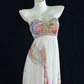 Cozy Strapless Printed Prom Dress Sequins Beaded A-Line Evening Dress CY0079