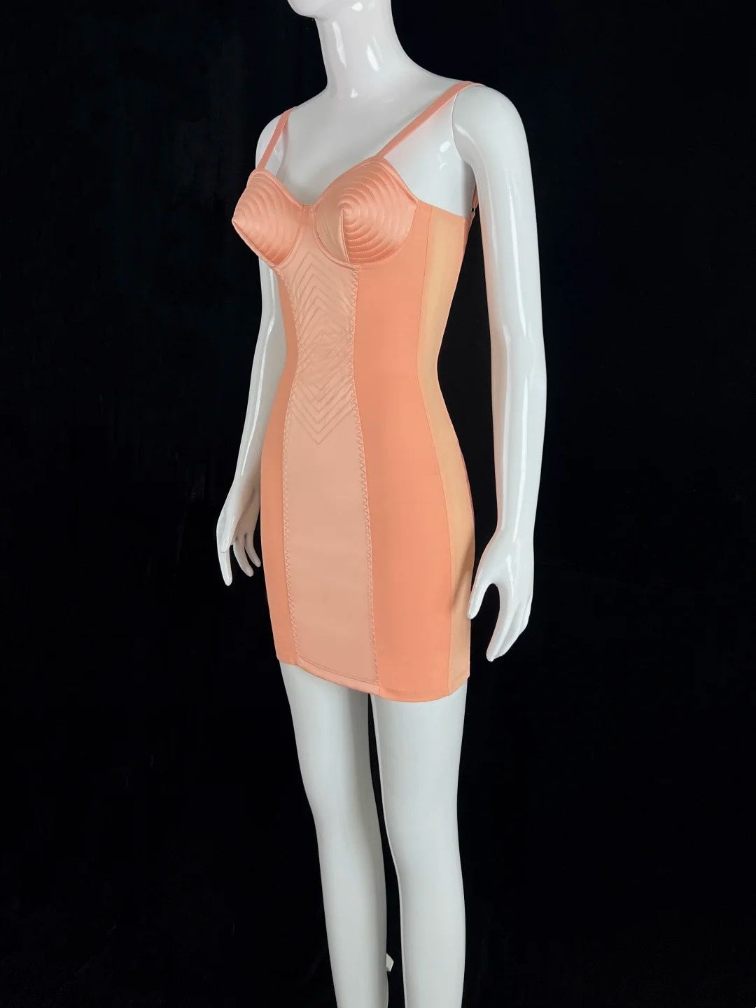 Simple Spaghetti Straps Taper Bodice Homecoming Dress Orange Lace-Up Sheath Short Dress CY0080