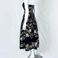 Glamorous Strapless Black Prom Dress Floral A-Line Evening Dress CY0081