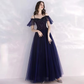 navy blue evening dress Prom Dress   cg16223