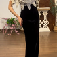 Mermaid Black Prom Party Dress Vintage Evening Gowns cg26366