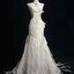 Mermaid Satin Chiffon Ruffle Beaded Long Prom Dress,Wedding Dress,Evening Dress  cg26182