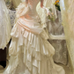 Elegant Vintage Wedding Dress Ivory Satin Prom Dresses cg26303