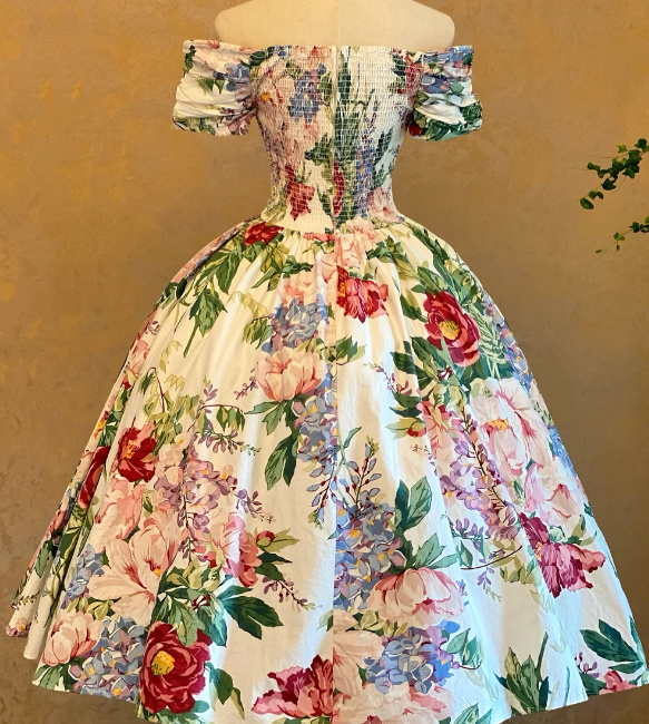 Off The Shoulder Flora Prom Party Dress A Line Evening Dress  cg26332